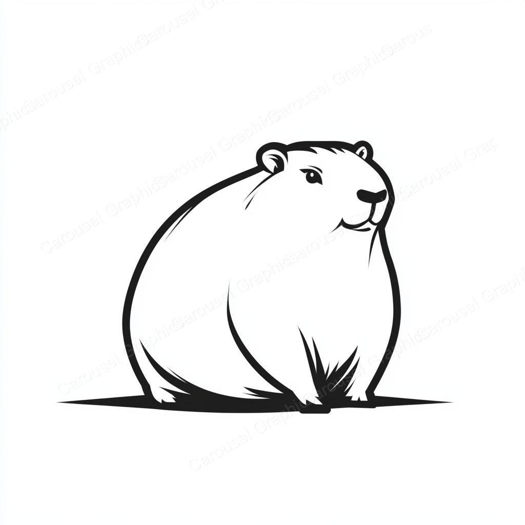 Capybara Vector Graphic preview