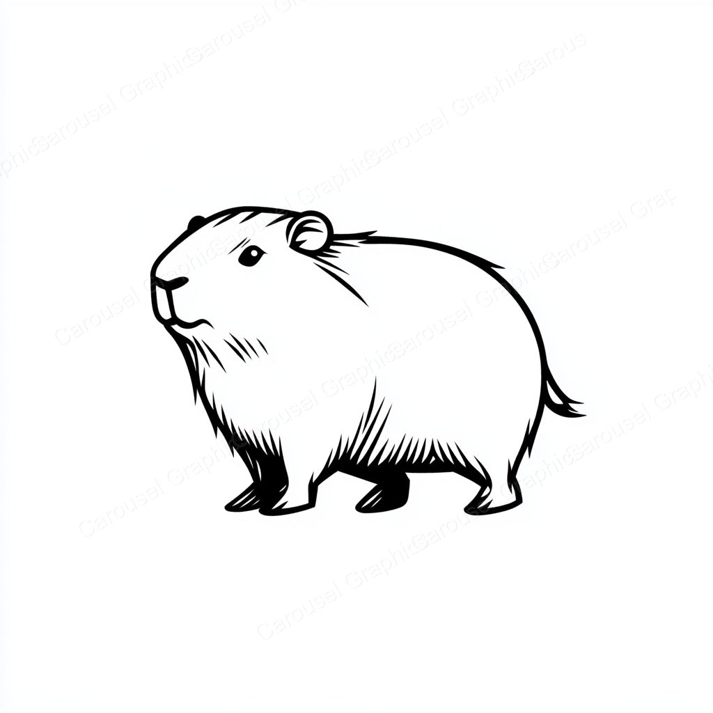 Capybara Vector Graphic preview