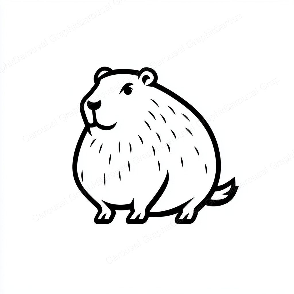 Capybara Vector Graphic preview