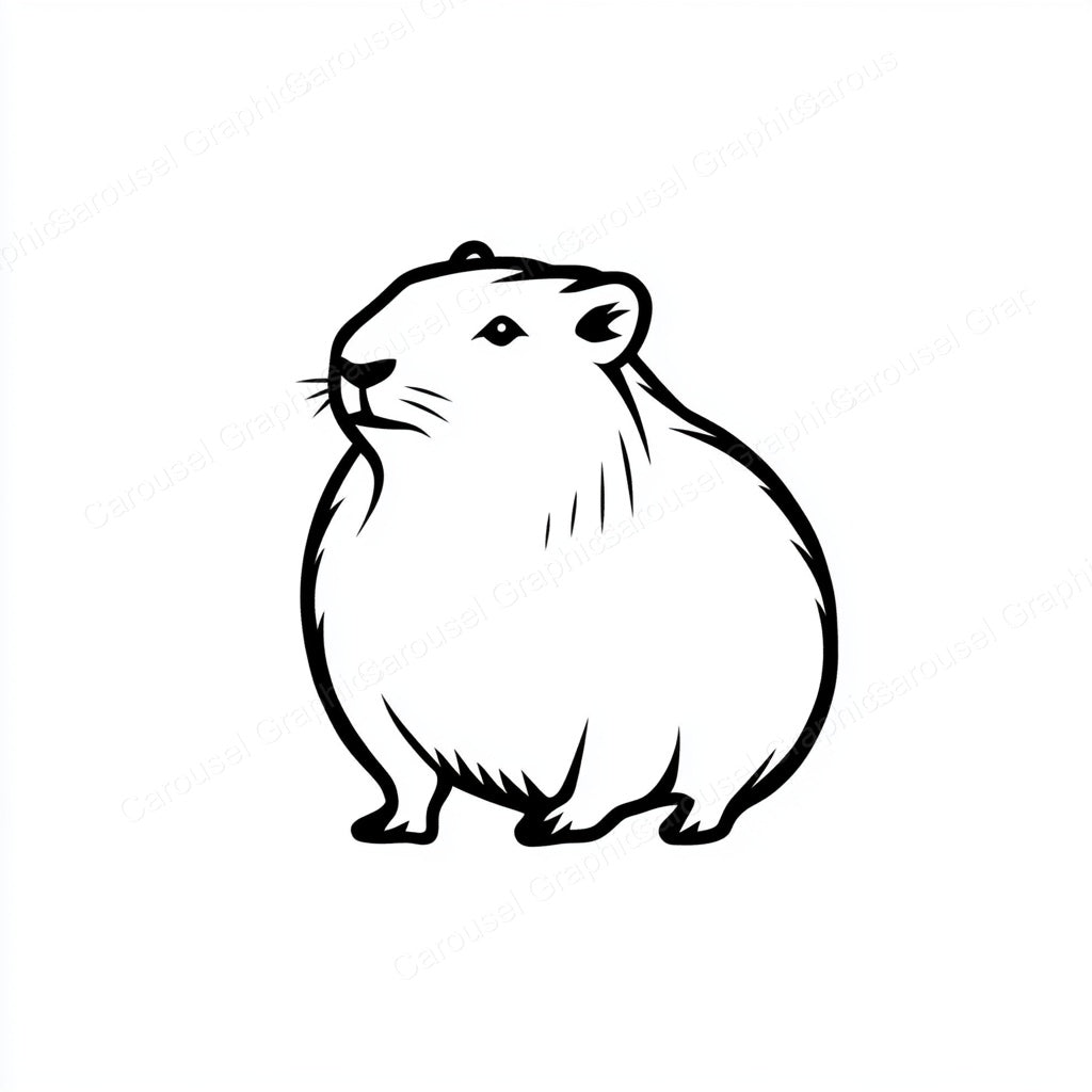 Capybara Vector Graphic preview