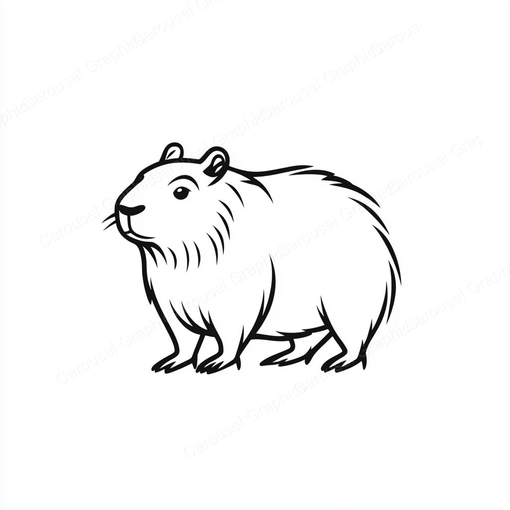 Capybara Vector Graphic preview