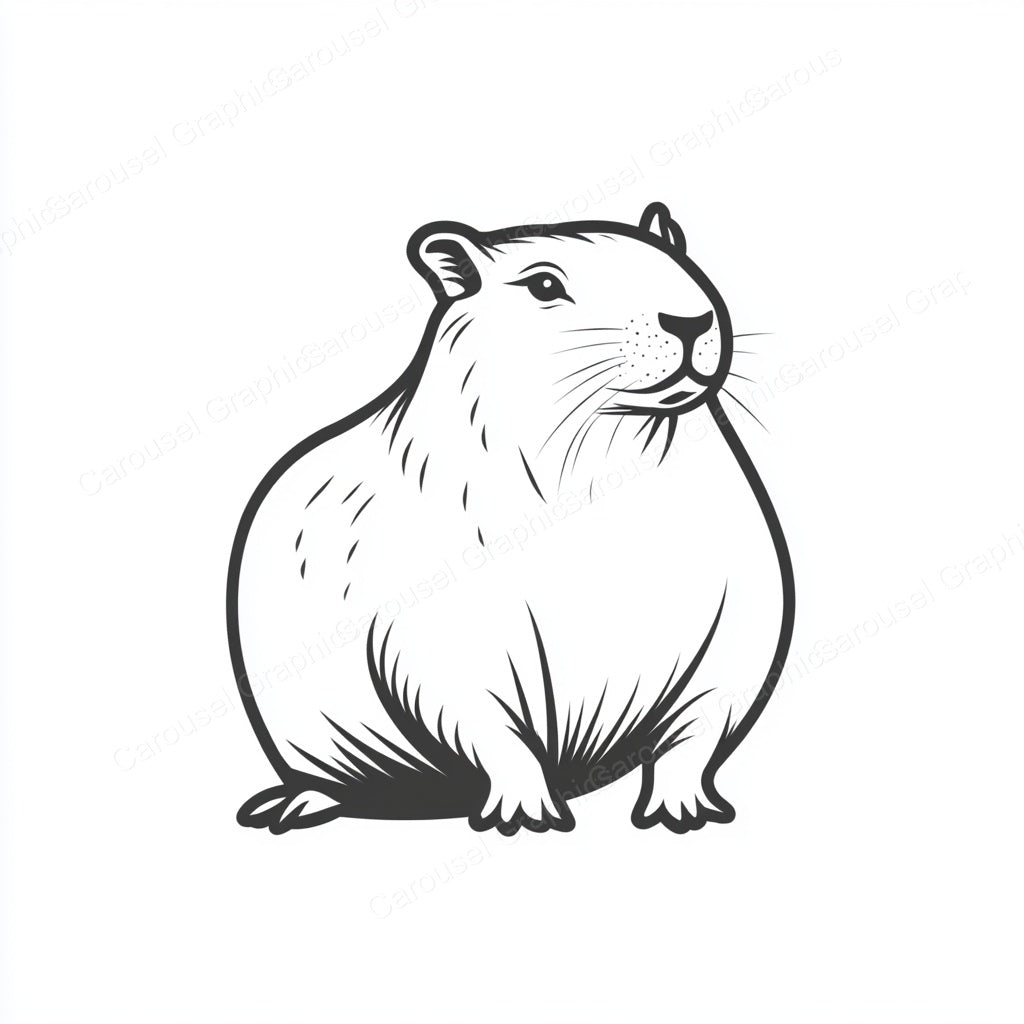 Capybara Vector Graphic preview