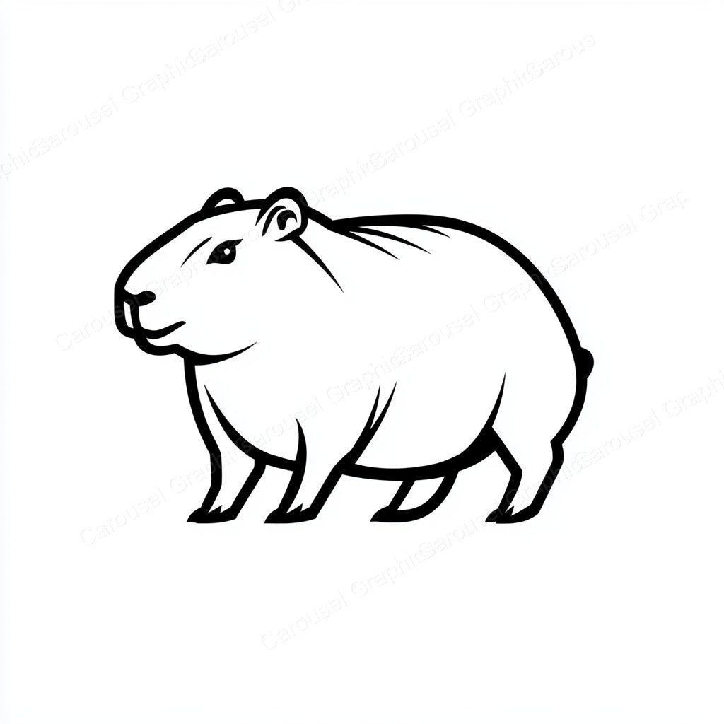 Capybara Vector Graphic preview