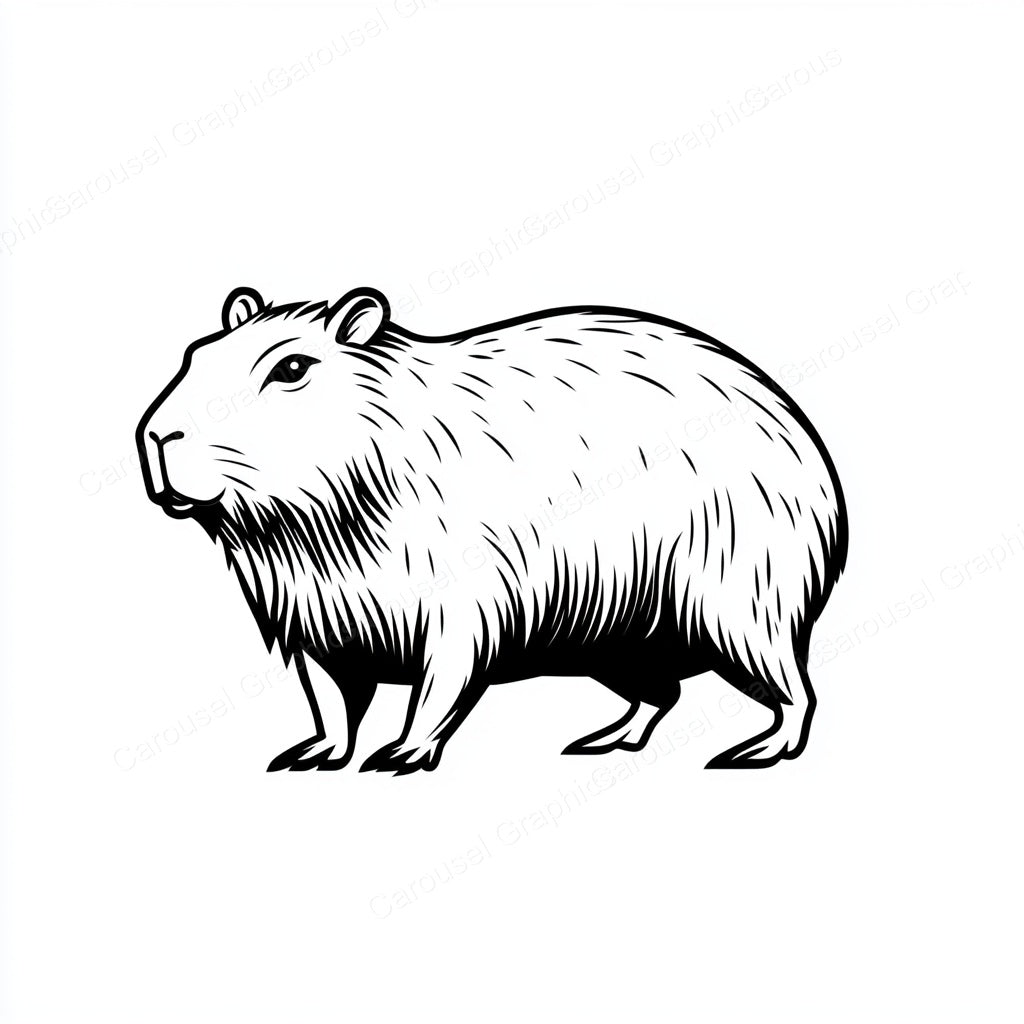 Capybara Vector Graphic preview