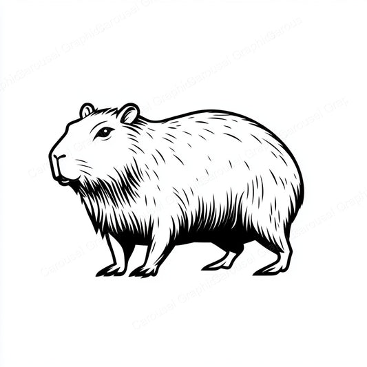 Capybara Vector Graphic preview