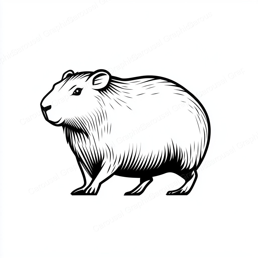 Capybara Vector Graphic preview