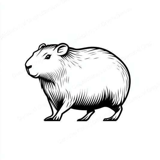 Capybara Vector Graphic preview