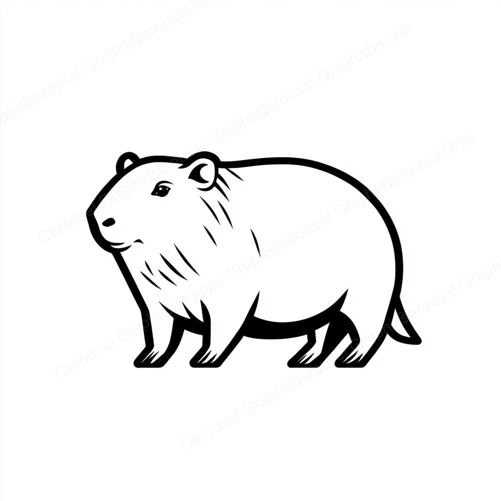 Capybara Vector Graphic preview
