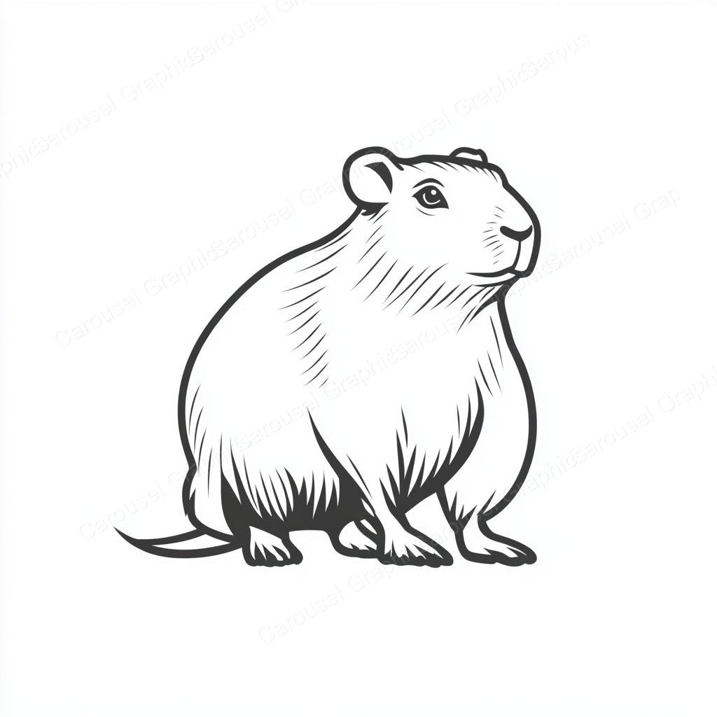 Capybara Vector Graphic preview