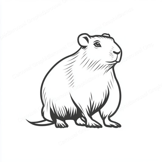 Capybara Vector Graphic preview