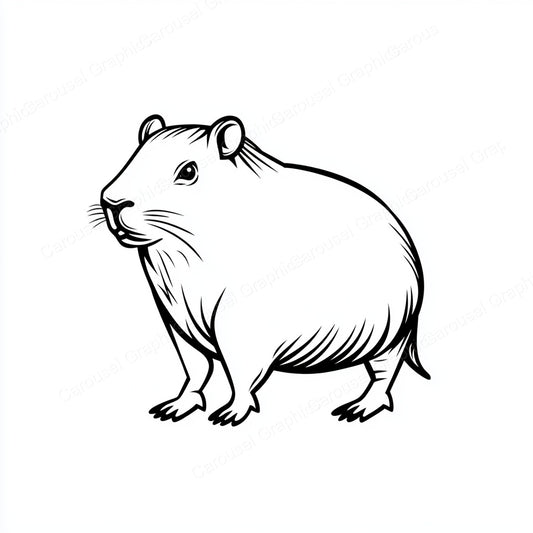 Capybara Vector Graphic preview