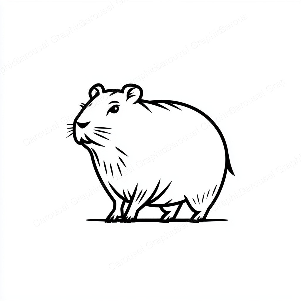 Capybara Vector Graphic preview