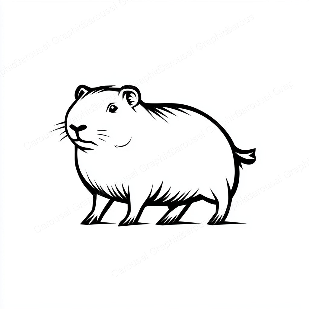 Capybara Vector Graphic preview