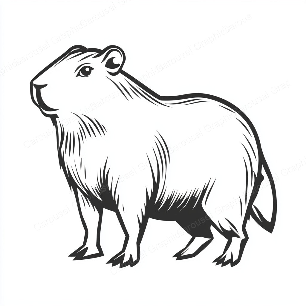 Capybara Vector Graphic preview