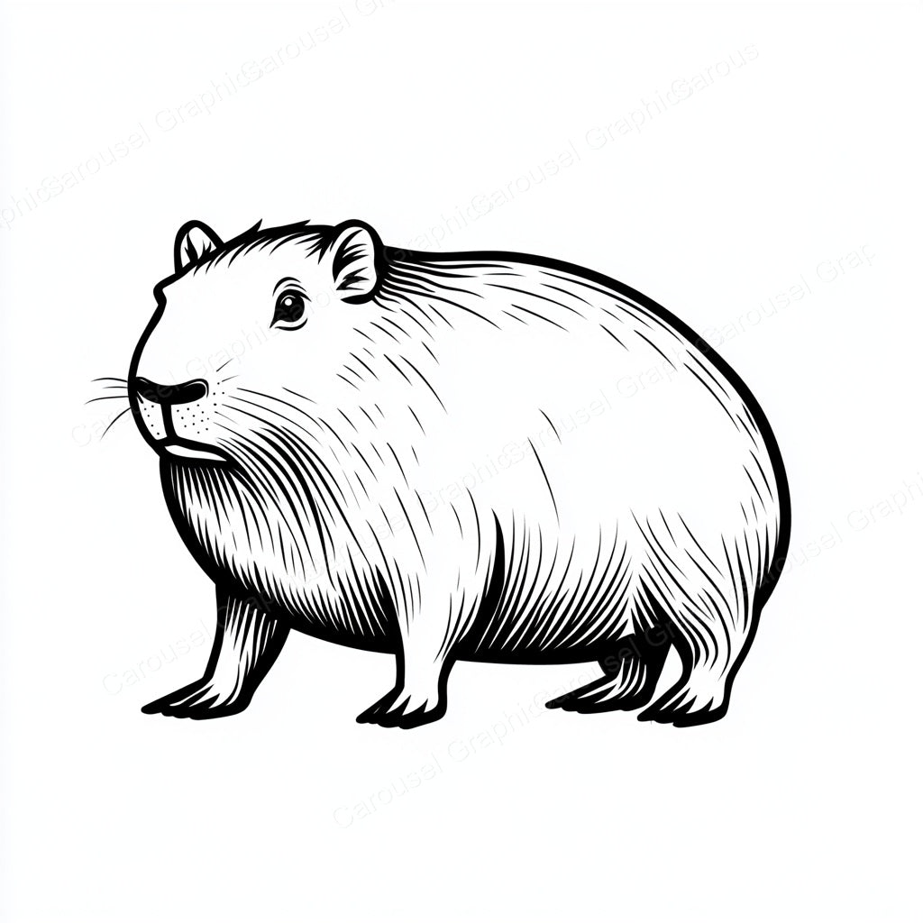 Capybara Vector Graphic preview
