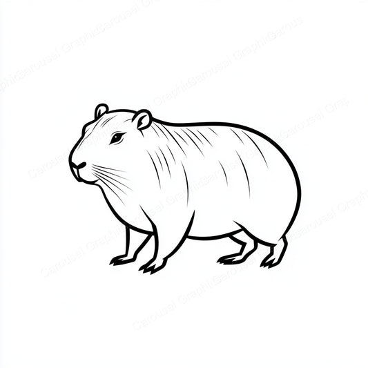 Capybara Vector Graphic preview