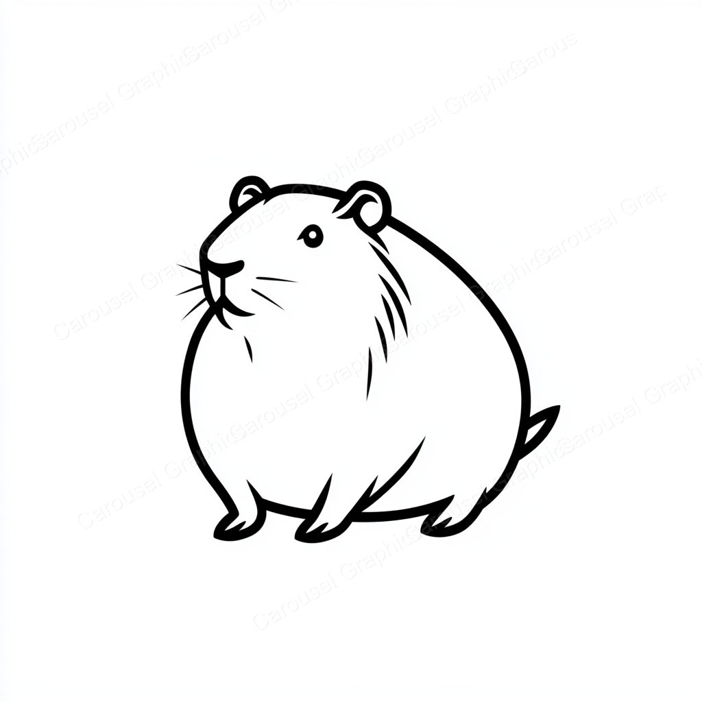 Capybara Vector Graphic preview