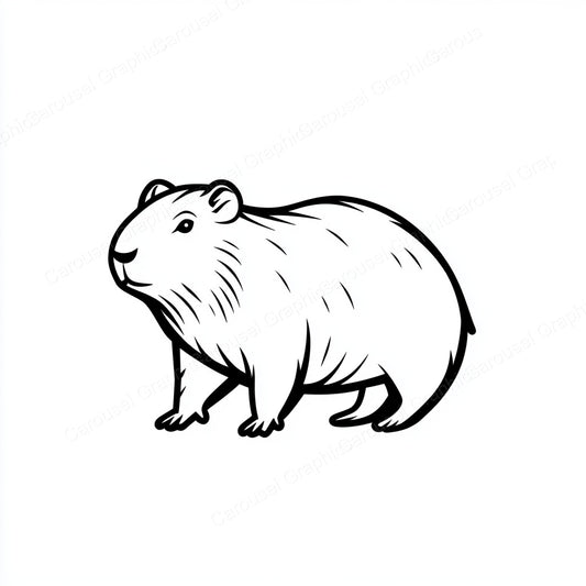 Capybara Vector Graphic preview