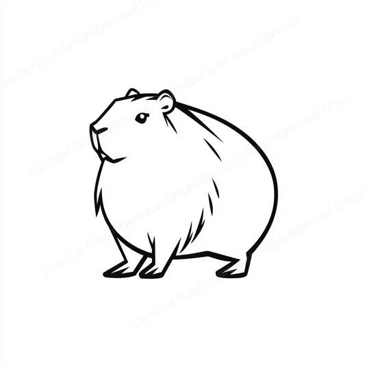 Capybara Vector Graphic preview