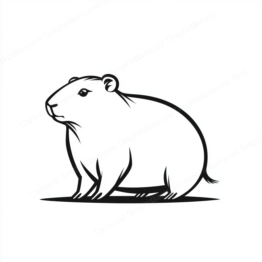 Capybara Vector Graphic preview