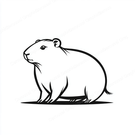 Capybara Vector Graphic preview