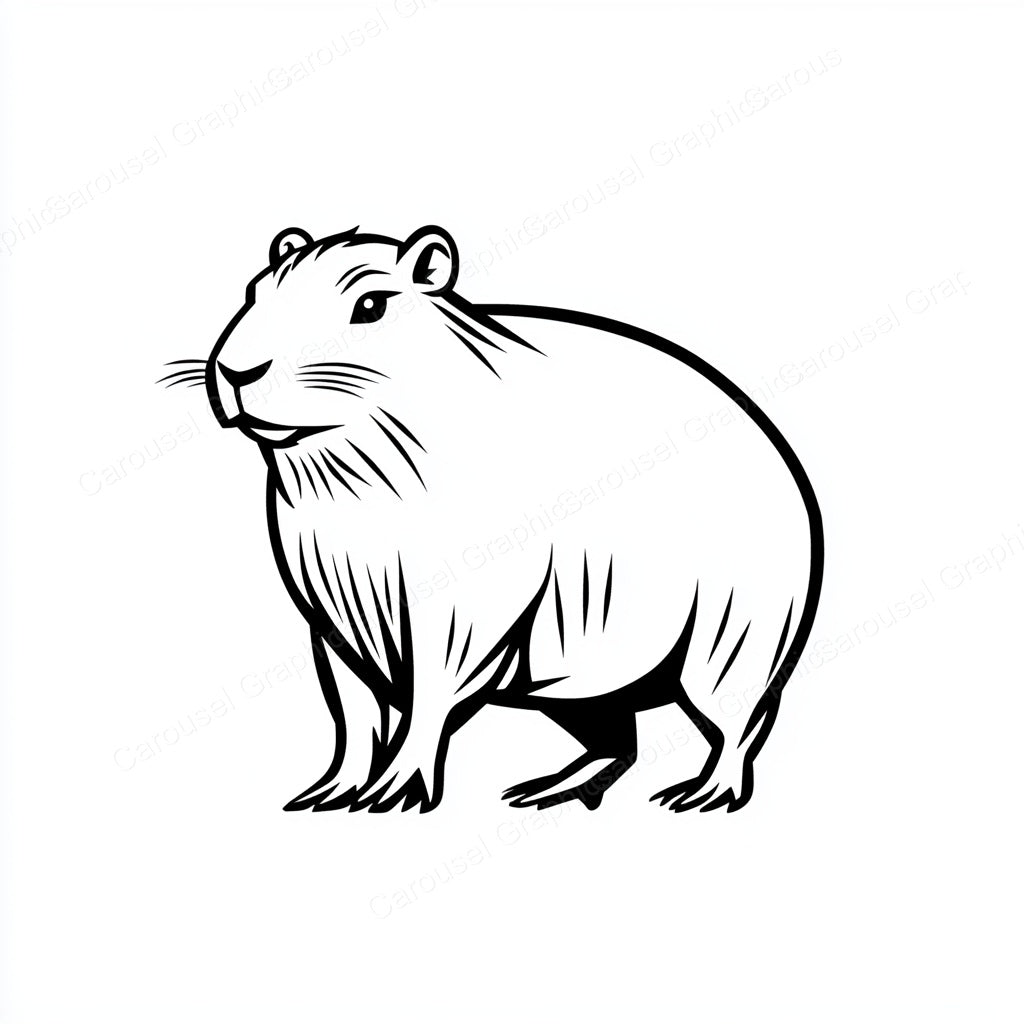 Capybara Vector Graphic preview