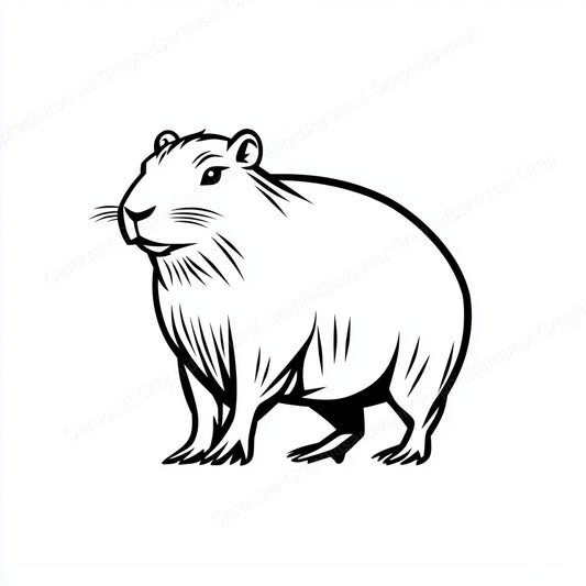 Capybara Vector Graphic preview