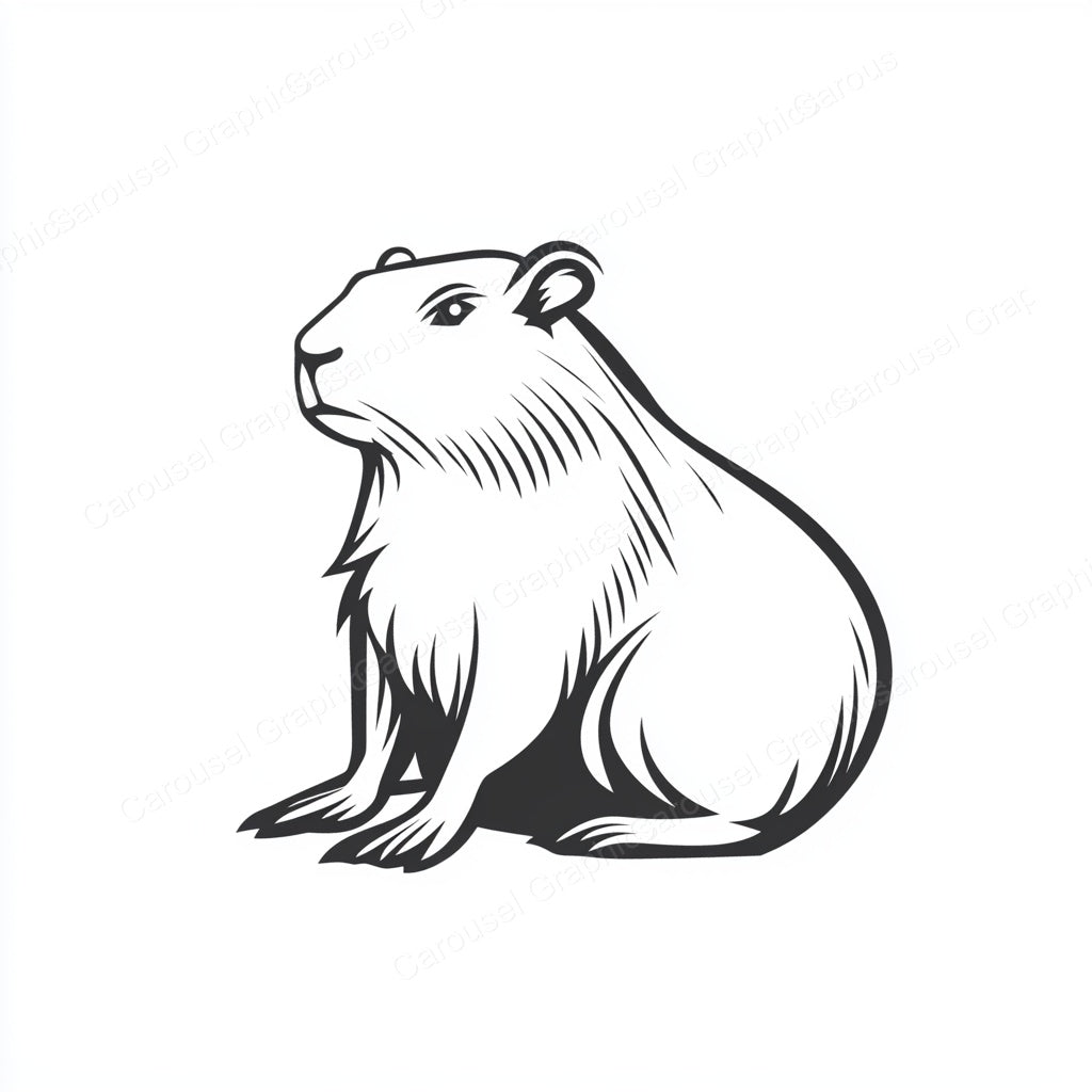 Capybara Vector Graphic preview