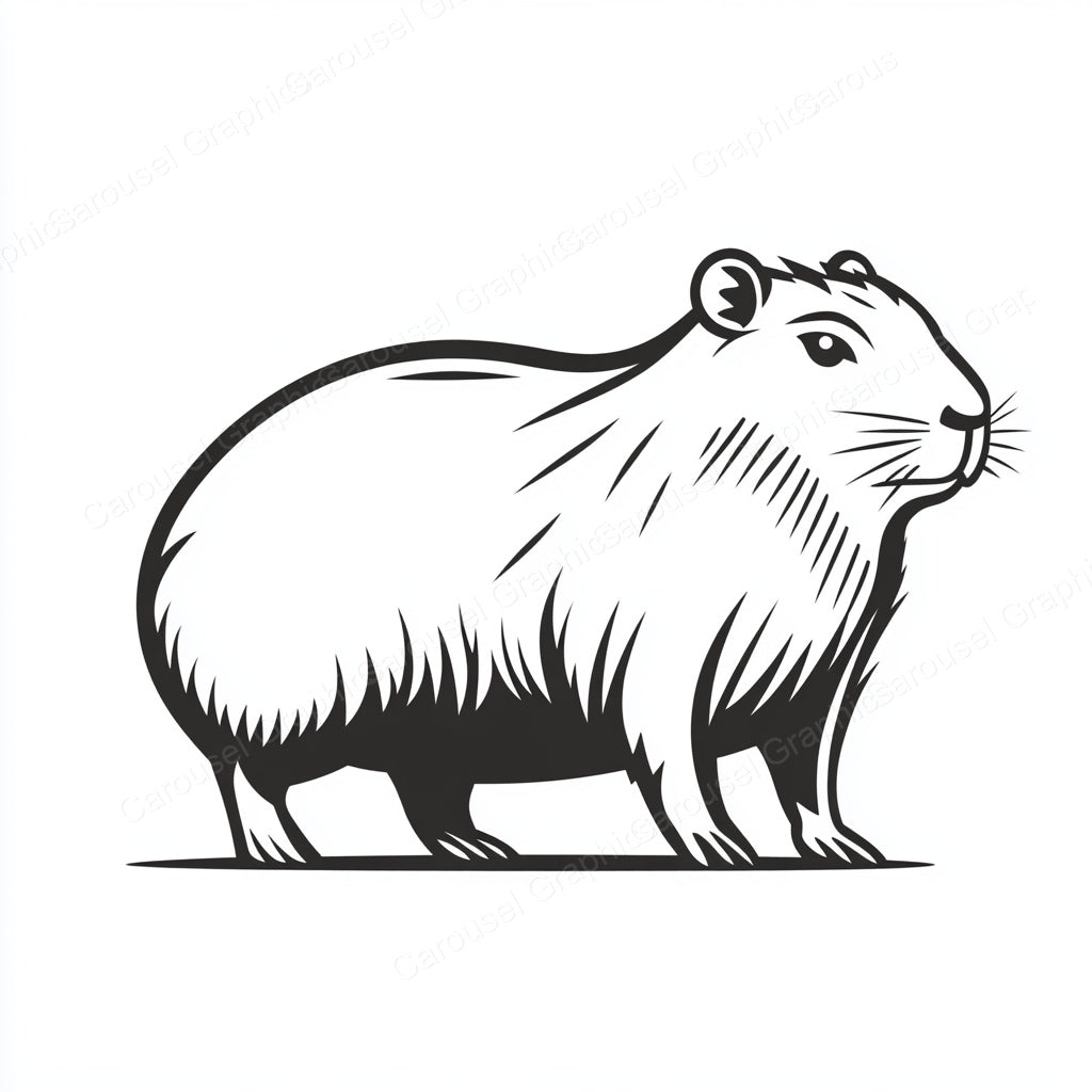Capybara Vector Graphic preview