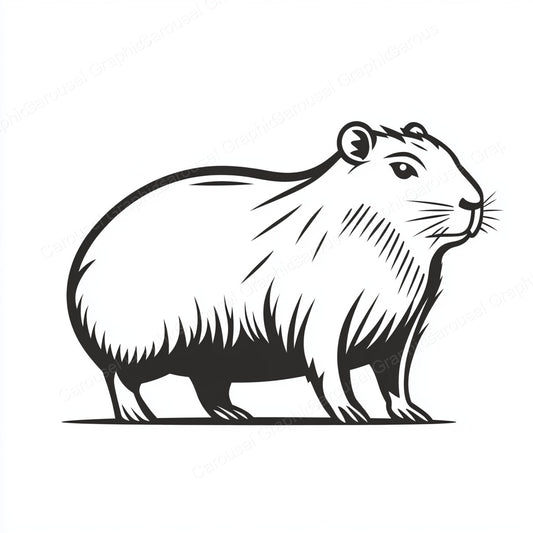 Capybara Vector Graphic preview