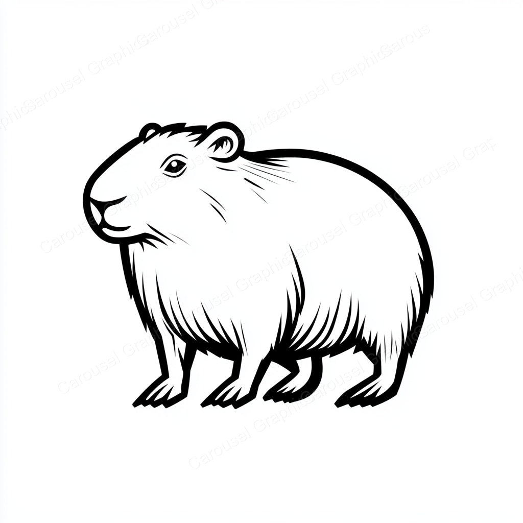 Capybara Vector Graphic preview