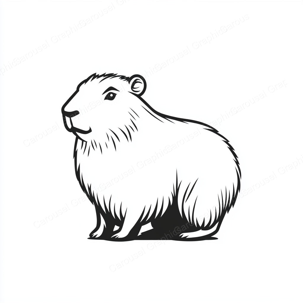 Capybara Vector Graphic preview