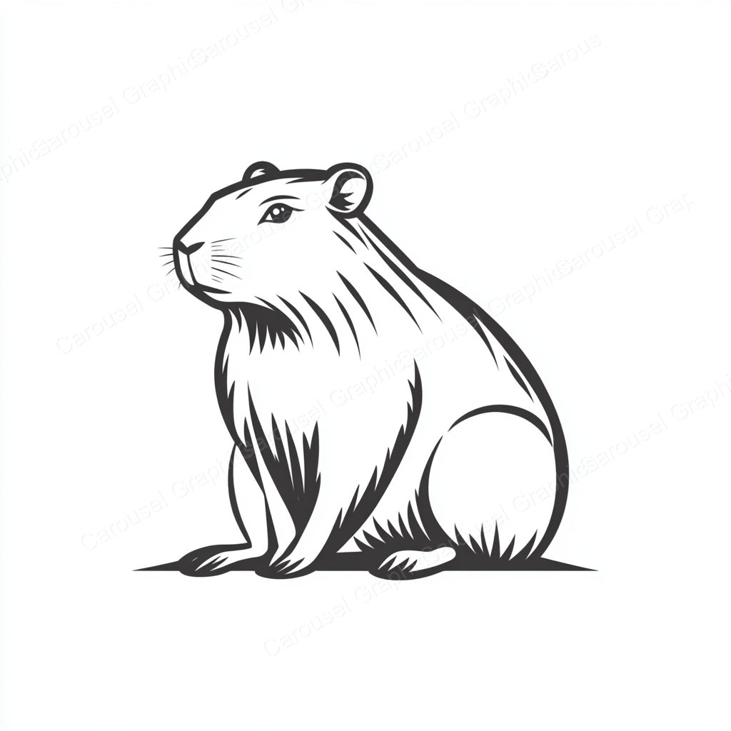 Capybara Vector Graphic preview