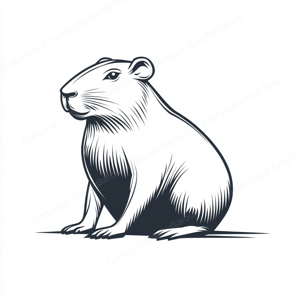 Capybara Vector Graphic preview