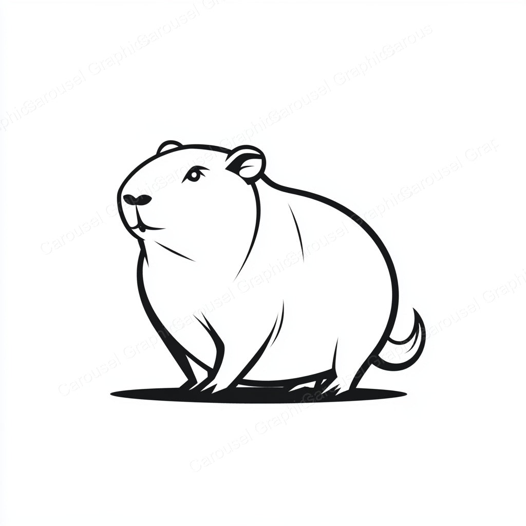 Capybara Vector Graphic preview