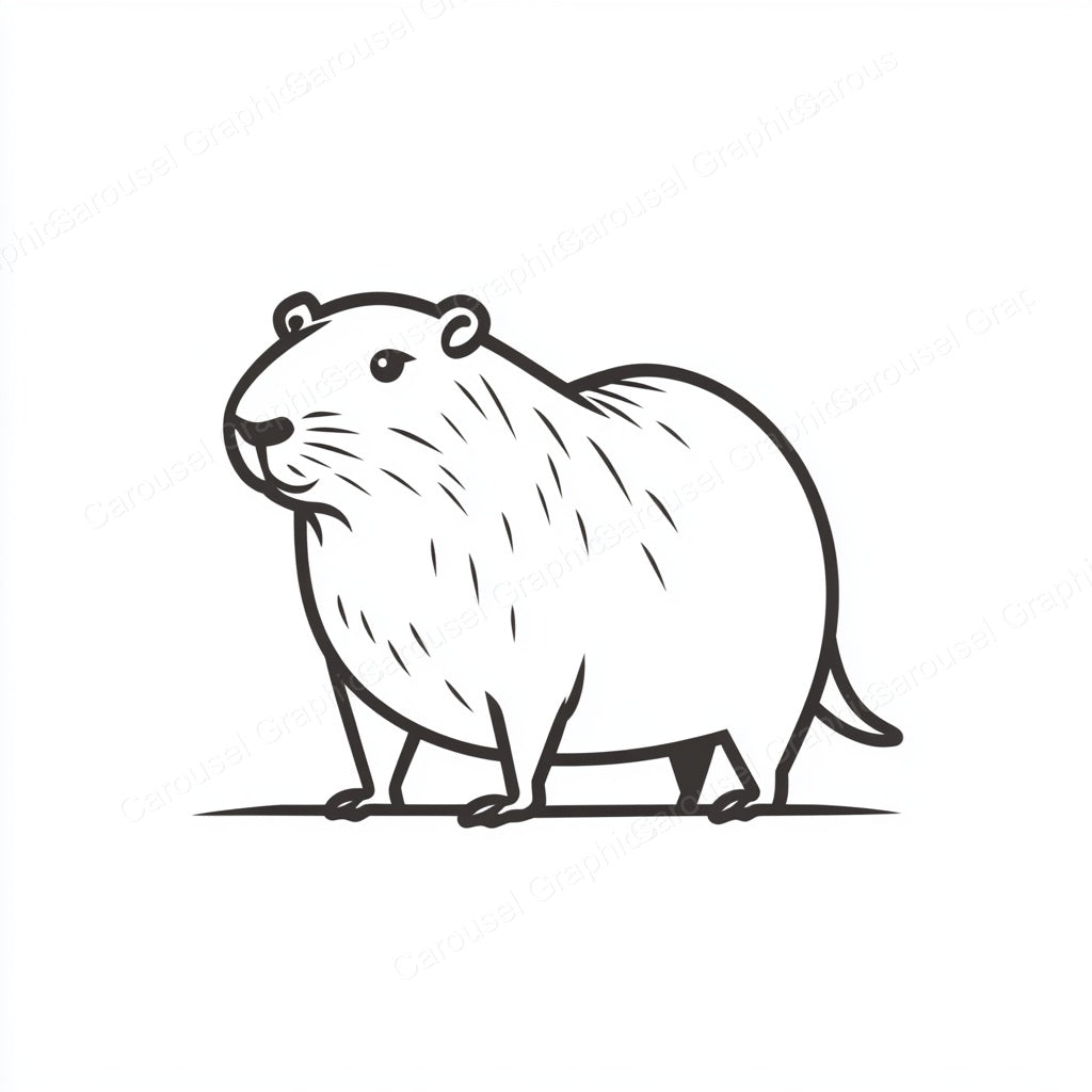 Capybara Vector Graphic preview