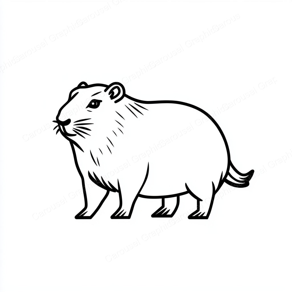 Capybara Vector Graphic preview
