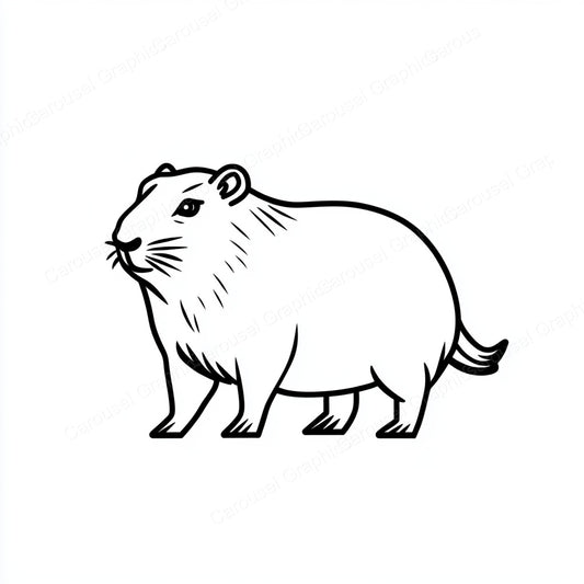 Capybara Vector Graphic preview