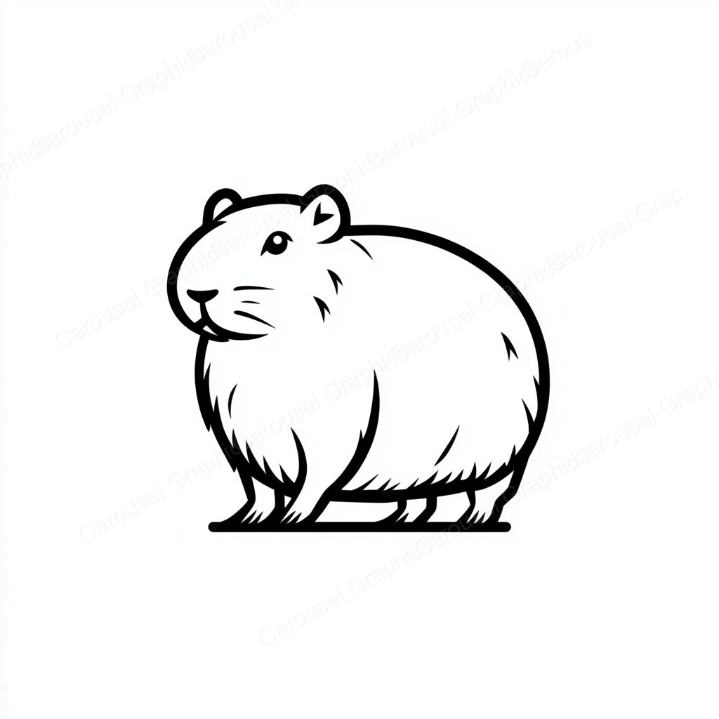 Capybara Vector Graphic preview