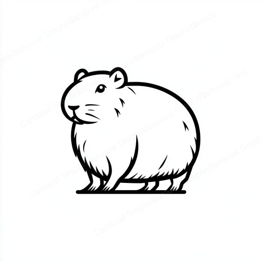 Capybara Vector Graphic preview