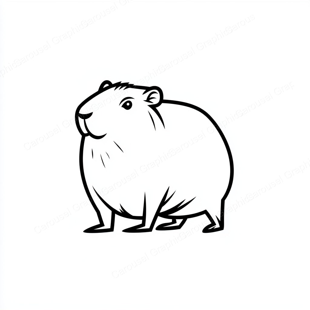 Capybara Vector Graphic preview
