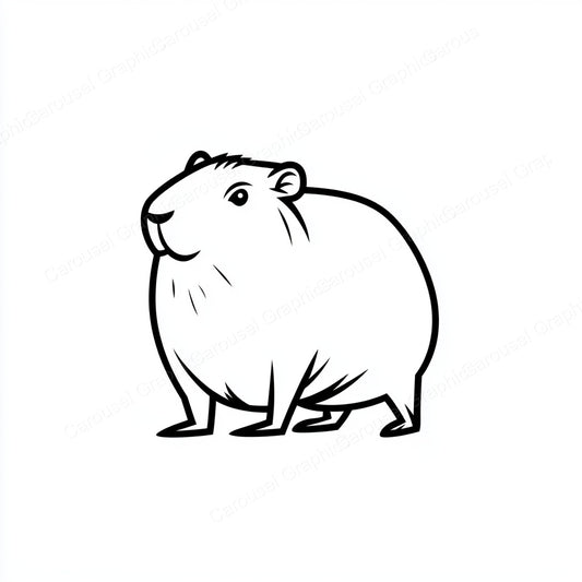 Capybara Vector Graphic preview