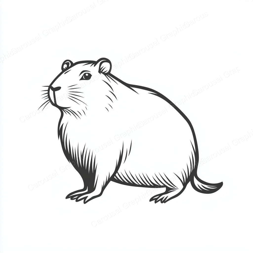 Capybara Vector Graphic preview