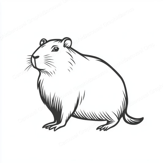 Capybara Vector Graphic preview