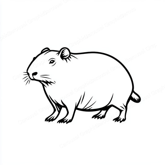 Capybara Vector Graphic preview