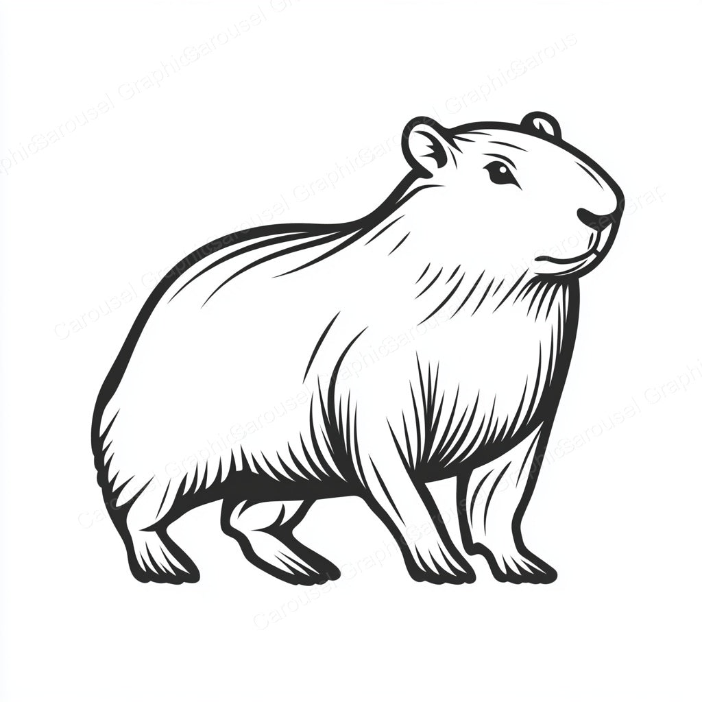 Capybara Vector Graphic preview