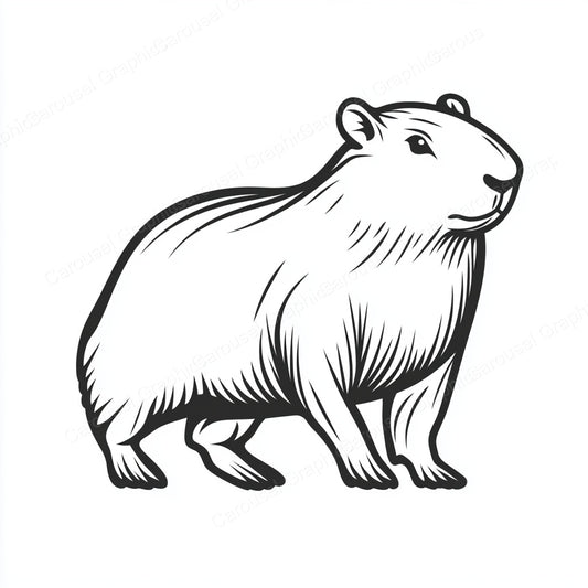 Capybara Vector Graphic preview