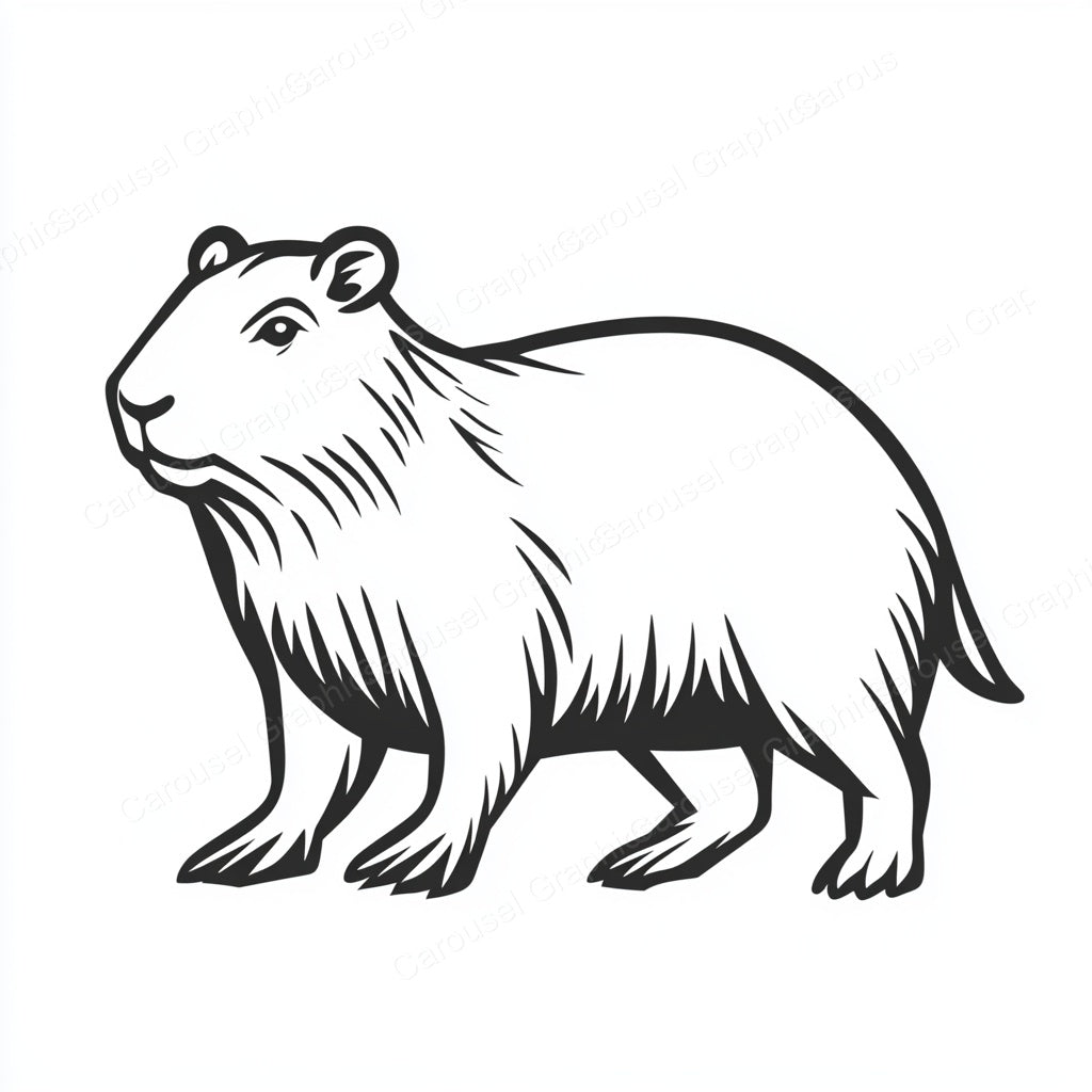 Capybara Vector Graphic preview