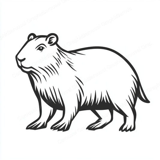 Capybara Vector Graphic preview