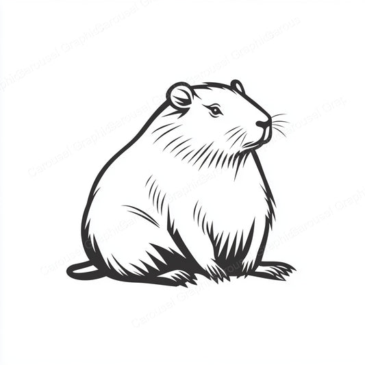 Capybara Vector Graphic preview